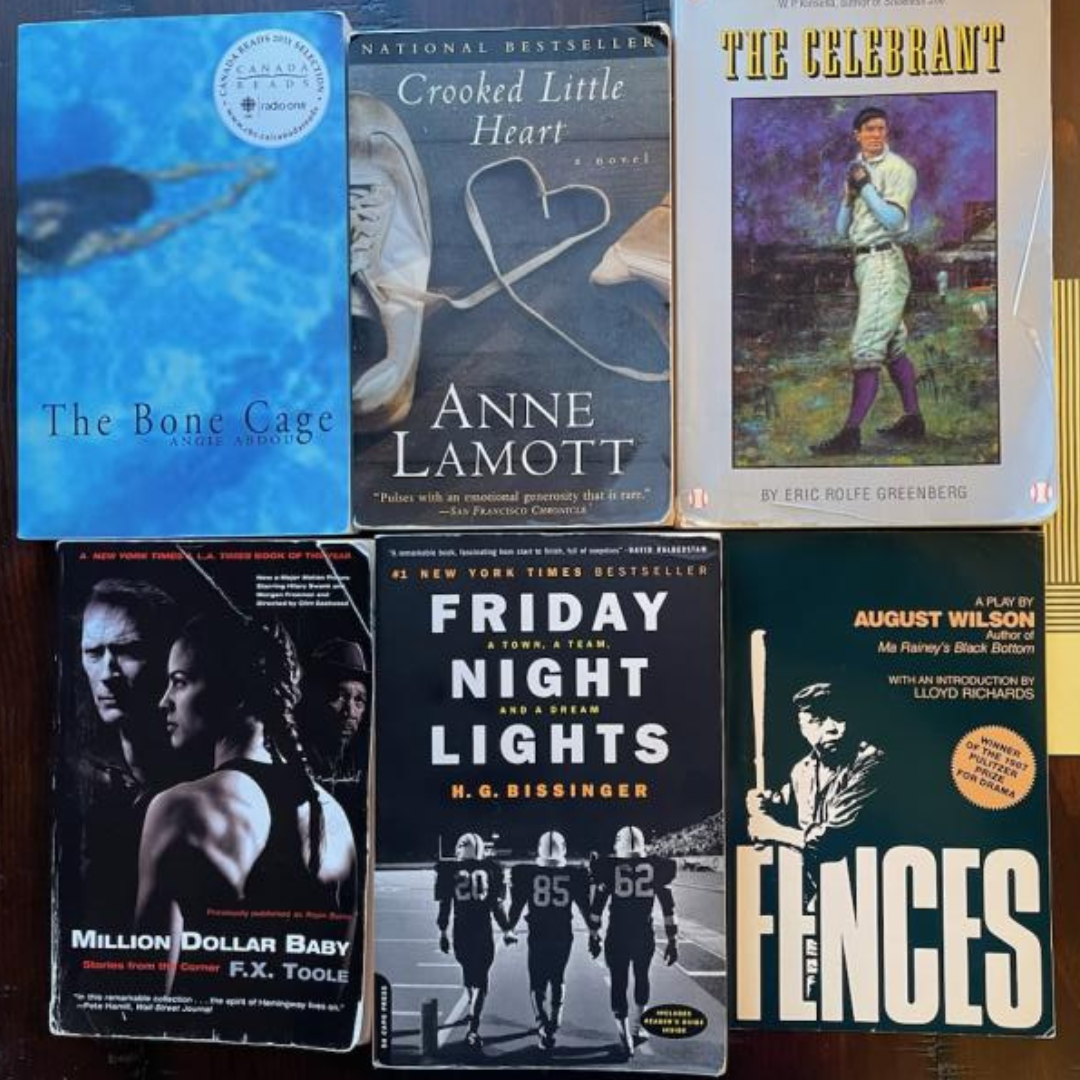 Assortment of sports books
