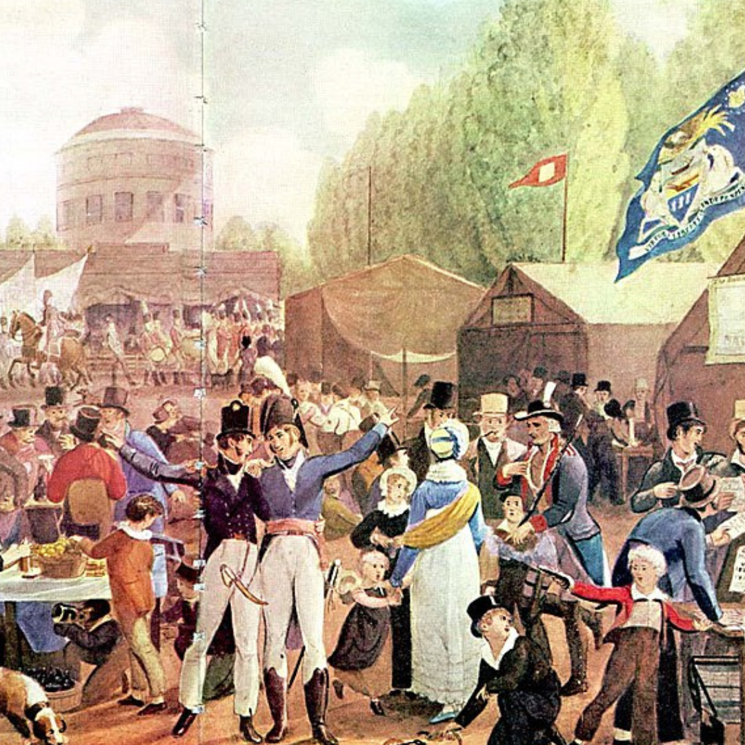 Illustration of 18th Century America