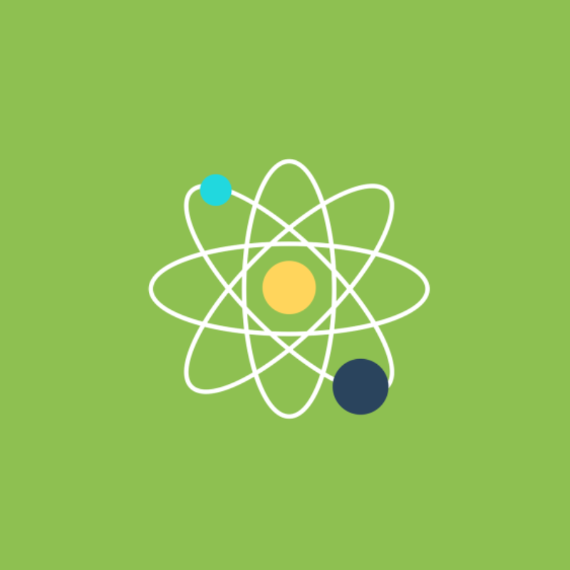 Science image with green background